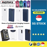 【SG】REMAX 20W Powerbank 20000mAh PD+QC Fast Charging Slim Power Bank Latest High Capacity 22.5W Awei 20K Power Bank