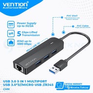 Vention USB Hub 2 3 Lan Ethernet Port Gigabit Adapter With Power Port d Z3F4
