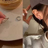 Cute Trendy Niche Design Exquisite Zircon Earrings Circle Earrings Ear Studs Ear Buckle