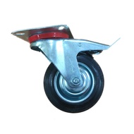 Xander Notra 4 inch Rubber Trolley Wheels - Trolley Wheels with Brakes