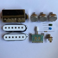 Alnico V HSS G&B Guitar Pickup Set plus Wiring set Potentiometer Premium Korea