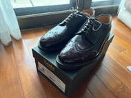 Loake oxblood leather shoes royal wingtip英國皮鞋