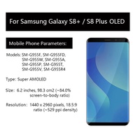 Super Amoled  For Samsung Galaxy S8+  G955F G955FD G955U G955A  LCD Touch Screen Sensor  For Samsung