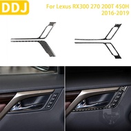 For Lexus RX300 270 200T 450H 2016-2019 Accessories Car Carbon Fiber Interior Front Door Handle Pane