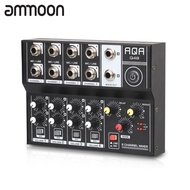 ☀AVAILL☀  【ammoon】8 Channel USB Audio Mixer Sound Mixer Home-use Dual Microphone Inputs Sound Mixer