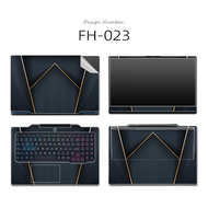 4PCS DIY Laptop Film Black Cover Laptop Decal Scratch Resistant 10-17 Inch Office Gaming Notebook Co