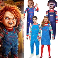 Movie Child's Play Chucky Costume Boy Kids Jumpsuit Scary Bodysuit Scary Halloween Horror Cosplay Gi