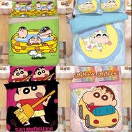 蠟筆小新 床單套裝 公仔 床上用品 床笠 被套 枕頭 小白 小葵