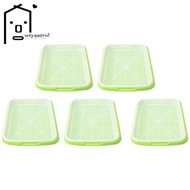 【wiiyaadss2.sg】5Pcs  Sprouter Tray Nursery Tray  Germination Tray Healthy Wheatgrass Seeds Grower Trays for Garden Home Office