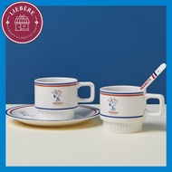 Bo Cuisine x Peanuts Snoopy Vintage Mug Set (2 Mugs + 1 Plate + 1 Spoon)