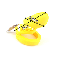 FRRK CB6000 Silicone Male Chastity Lock Scrotum Lock Chastity Device