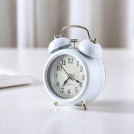 Nordic Creative Alarm Clock, Cute Small Alarm Clock, Bedside Alarm Clock, Home Desktop Clock, Metal 