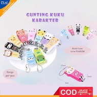 (clai) Cute Mini Character Nail Clippers Cute Nail Clipper Manicure Pedicure Nail Souvenir Nail Cutt
