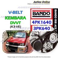 Perodua KEMBARA DVVT Fan Belt BANDO 4PK1640 3PK640 Aircond Alternator Power Steering