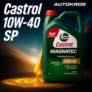 Castrol Magnatec 10W40 SP น้ำมันเครื่องเบนซิน กึ่งสังเคราะห์ 4 ลิตร รองรับ NGV CNG LPG