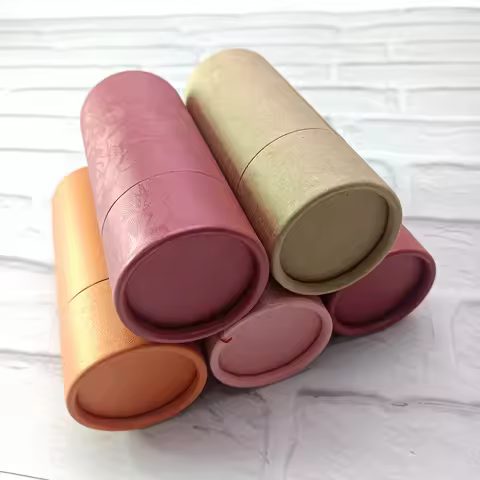 10ml to100ml paper tube blank kraft paper tube colored embossed paper tube empty packaging tube exqu