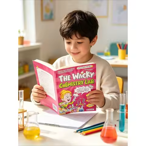 The Wacky Chemistry Lab Kids Science Comic Book Educational Chemistry Periodic Table Learning Book f