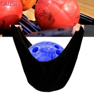 CAUSI Bowling Ball Cleaning Bag, Black Color High Elasticity Bowling Carry Bag, Super Soft Microfibe