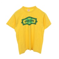 【二手】 Supreme SUP短袖T卹上衣 Shotta Tee 黃色純棉T卹 男款 二手 A