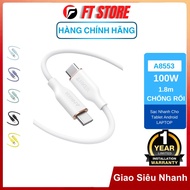 [SPEED FIRE] ANKER A8552 0.9m fast charging cable, A8553 1m8 PowerLine III Flow C to C 100W 5A Super
