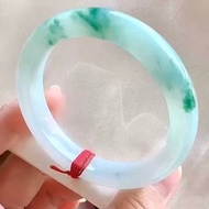 冰種 天然翡翠 緬甸 A玉 玉鐲 • 冰種飄花翡翠福鐲