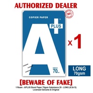 A PLUS Bond Paper Papers LONG 8.5x13in 70gsm Sub. 20 APLUS Copy Paper BLUE Label - 1 Ream