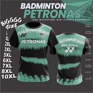 Badminton Jersey Malaysia Tshirt Jersey Baju Sport Sublimation Big size 7XL8XL10XL Ready Stock