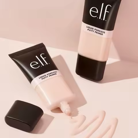 Elf 28ml Liquid Poreless Putty Primer Cream Texture Facial Makeup Base Pore Minimizing Oil Control F