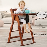 [Fast Delivery]Baby High Chair Portable Baby Feeding Table And Chair Foldable Wooden Dining Chair