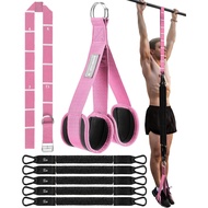 Adjustable Pull Up Assist Band System with Foot/Knee Straps - Heavy-Duty Resistance Bands for Assist