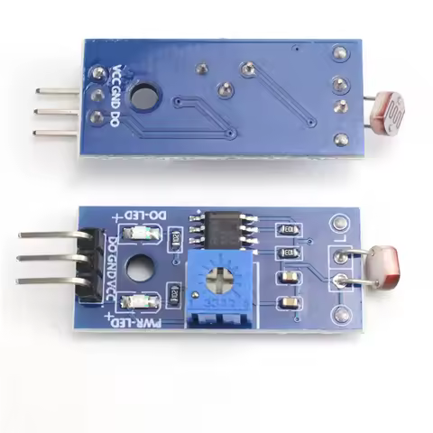5516 Photoresistor Sensor Module with LM393 Comparator, Digital Light Switch Output for Arduino ESP3