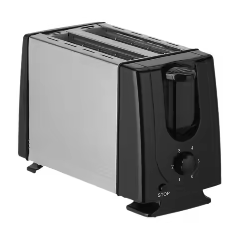 Counter Toaster EU Plug 2 Slice Waffle Machine for Bagels Puff Pastry Snacks