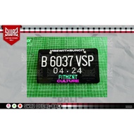 CUSTOM MOTORCYCLE FRAME + PLATE SIZE 22x12cm