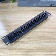NEX Wallmount Rackmount 1U Ethernet Patch Panel Punch Down Block for CAT6 Cabling