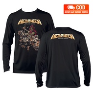 Tshirt Distro HELLOWEEN - WALLS OF JERICHO metal rock t-shirt halloween heavy metal Tshirt Distro Mu