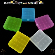 NAILSDECOR Battery , 4 AA AA Plastic 18650 Battery Box,  Anti-slip Coloful Rechargeable Battery Cont