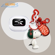 Case for UGREEN EchoBuds Magic Transparent Soft Case Cartoon Snoopy Cute Sanrio Keychain Pendant UGR
