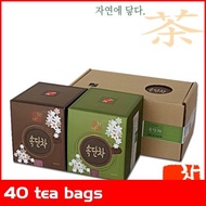40 tea bags / Ginger / tea / jujube / Korean tea / Korean food /
