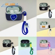 For Jabra Elite 3 Case Cartoon Shiba Inu Jabra Elite 2 Silicone Soft Shell Cute Lanyard Pendant Suit