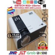 IDBTECH W22 MINI WIFI projector WXGA 960x640 2200 Lumens 3D HD 1080P proyektor