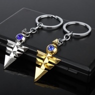 Yu Gi Oh Yugioh Millenium Pendant Key Chain Seven Artifact Action Figure Chaveiro Key Ring Jewelry