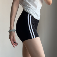 YOYO | Peach-shaped Breathable Quick-drying Wide-border Contrast-color Yoga Shorts