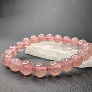 草莓晶/士多啤梨晶 Strawberry Quartz 手串 俄羅斯 9mm