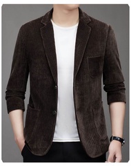 (COD) JAS BLAZER PRIA HITAM KEREN BAHAN CORDUROY