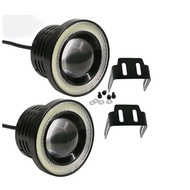 2Pc Car Sport Light Fog Lamp Led Bulb Eagle Eye Angle Halo Ring Projector Accessories Lampu Kereta