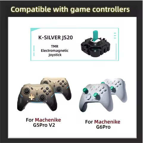 2/10PCS K-SILVER JS20 TMR Hot Swap Joystick For Mechanic Handle For G6Pro G5Pro V2 Game Controller L
