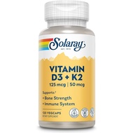 Solaray Vitamin D3 + K2 (Bone Strength) vegecaps