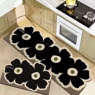 BHM (2pcs) 2in1 40x60cm/40x120cm Floor Rug Carpet Bathroom Kitchen Non-Slip Floor Mat