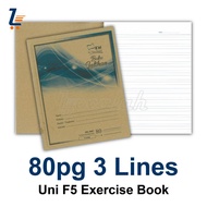 80P✦3 Lines✦F5 Craft Exercise Book / Buku Latihan Kraft (Uni / Flying Wheel)