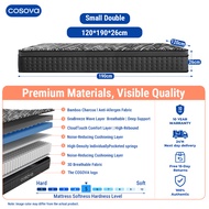 COSOVA 10.2 Inch Memory Foam Independent Spring Mattress Ergonomic